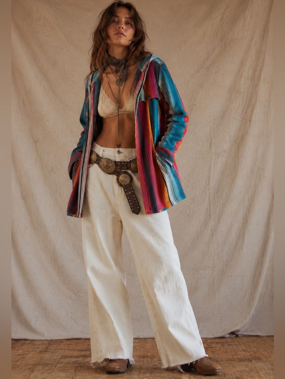 Crazy Train Serape Hooded Jacket